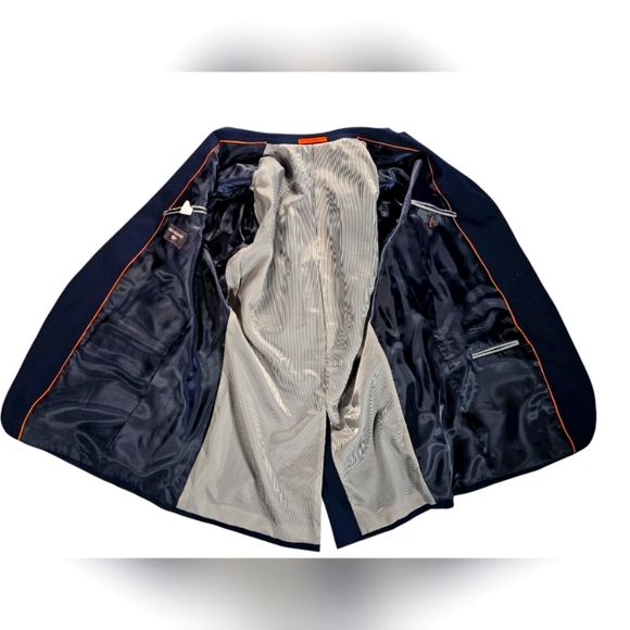 Dockers Men's Classic Navy 2 Button Blazer size 44L - Picture 3 of 5